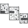 Accent Plus Live Laugh Love Candle Sconce Set