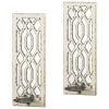 Accent Plus Deco Mirrored Wall Sconce Set