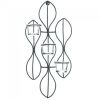 Accent Plus Abstract Iron Triple Candle Wall Sconce