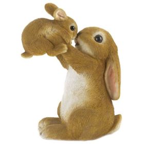 Accent Plus Mother and Baby Bunny Figurine