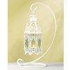 Accent Plus Lacy Cutout Hanging Candle Lantern