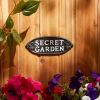 Accent Plus Cast Iron Secret Garden Sign