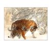 Animal Tapestry Wall Decor Backdrop Tapestry Bedroom Wall Cloth Tiger Bedside Living Room Decorative Wall Art, 43x59 inch