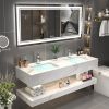 [ONLY FOR PICKUP] LED Bathroom Mirror with Lights 72x36 inch, Backlit and Front Lit, Anti-Fog, Shatter-Proof, 3 Colors, Memory, Dimmable Lighted Bathr