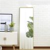 Full Length Mirror Floor Mirror Hanging Standing or Leaning, Bedroom Mirror Wall-Mounted Mirror with Gold Aluminum Alloy Frame, 59" x 15.7"