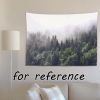 Misty Forest Wall Tapestry Bedroom Rental Dormitory Backdrop Decorative Wall Cloth Tapestry, 29x39 inch