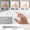 Vanity Mirror with Lights, Hollywood Lighted Makeup Mirror, Bedroom Vanity Mirror with17pcs Light Smart Touch Control 3Colors Dimmable Light ,USB Outl