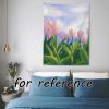 Tulip Bedroom Tapestry Dormitory Decorative Wall Cloth Bedside Tapestry Wall Tapestry, 29x39 inch