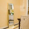 Full Length Mirror Floor Mirror Hanging Standing or Leaning, Bedroom Mirror Wall-Mounted Mirror with Gold Aluminum Alloy Frame, 59" x 15.7"