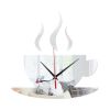 Crystal Stereo Wall Sticker Mirror Wall Sticker Coffee Cup Wall Clock