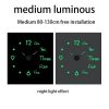 3D Wall Clock Luminous Frameless Wall Clocks DIY Digital Clock Wall Stickers Silent Clock for Home Living Room Office Wall Decor