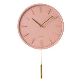 Cement Nordic Clock Light Luxury Silent Clock Wall Clock (Color: H)