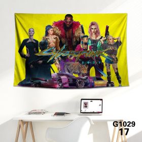 Game background cloth tapestry wall cloth tapestry decoration canvas (Color: 17Style, size: 150x100cm)