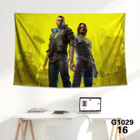 Game background cloth tapestry wall cloth tapestry decoration canvas (Color: 16Style, size: 150x100cm)