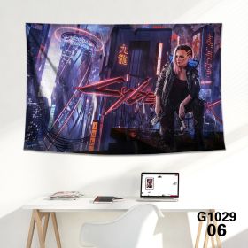 Game background cloth tapestry wall cloth tapestry decoration canvas (Color: 6Style, size: 150x100cm)