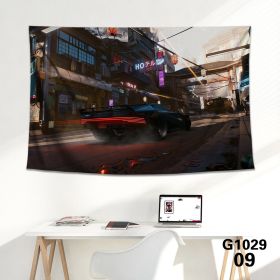 Game background cloth tapestry wall cloth tapestry decoration canvas (Color: 9Style, size: 150x100cm)