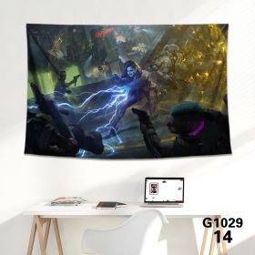 Game background cloth tapestry wall cloth tapestry decoration canvas (Color: 14Style, size: 150x100cm)