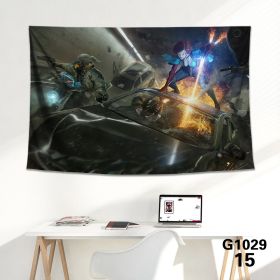 Game background cloth tapestry wall cloth tapestry decoration canvas (Color: 15Style, size: 150x100cm)