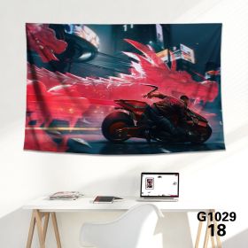 Game background cloth tapestry wall cloth tapestry decoration canvas (Color: 18Style, size: 150x100cm)