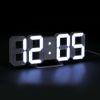 3D LED Display Digital Clock 12/24 Hour Nightlight Watch USB Alarm Clock Home