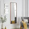 Full Length Wall Mirror,Door Hanging Mirror,Aluminum Alloy Frame Full Body Mirror,Rectangle Dressing Mirror,Bedroom Living room Mirror for Home 48"Ã—1