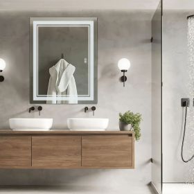 Lighted Wall Mounted Bathroom / Vanity Mirror (Material: Glass, size: 35"*28")