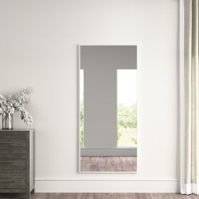 Aluminum Alloy Full Length Wall Mounted Mirror (Color: White,32"*71")