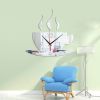 Crystal Stereo Wall Sticker Mirror Wall Sticker Coffee Cup Wall Clock