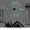 3D Wall Clock Luminous Frameless Wall Clocks DIY Digital Clock Wall Stickers Silent Clock for Home Living Room Office Wall Decor