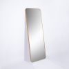 Full-Length Mirror 65"x22", Round Corner Aluminum Alloy Frame Floor Full Body Large Mirror, Stand or Leaning Against Wall for Living Room or Bedroom