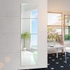 Wall Mirrors Flexible Real Glass Flat Frameless