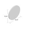 Wall Mounted Round Mirror with Brushed Metal Frame 28" x 28" for Bathroom, Vanity, Living Room, Bedroom, Entryway Wall Decor